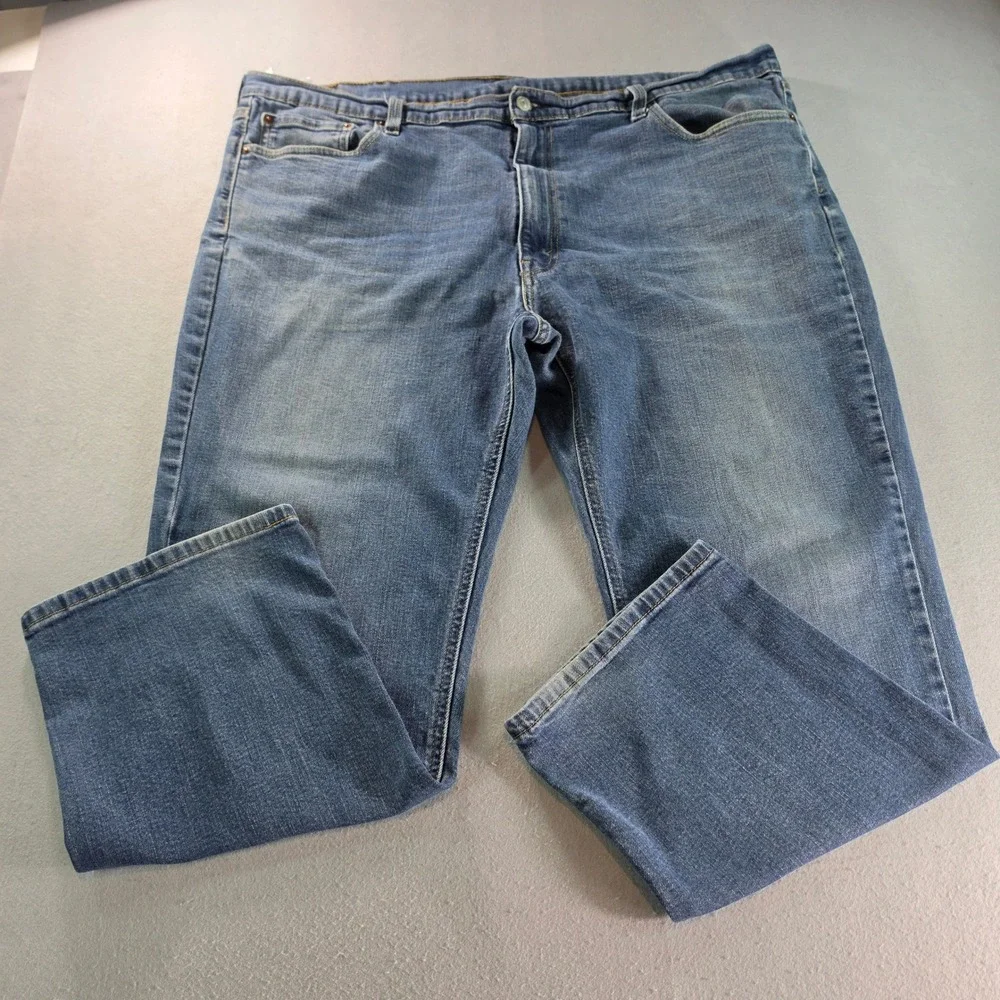 Levis 541 Athletic Taper Mens Blue Denim Jeans Size 44x30 Medium Wash 18181-0074